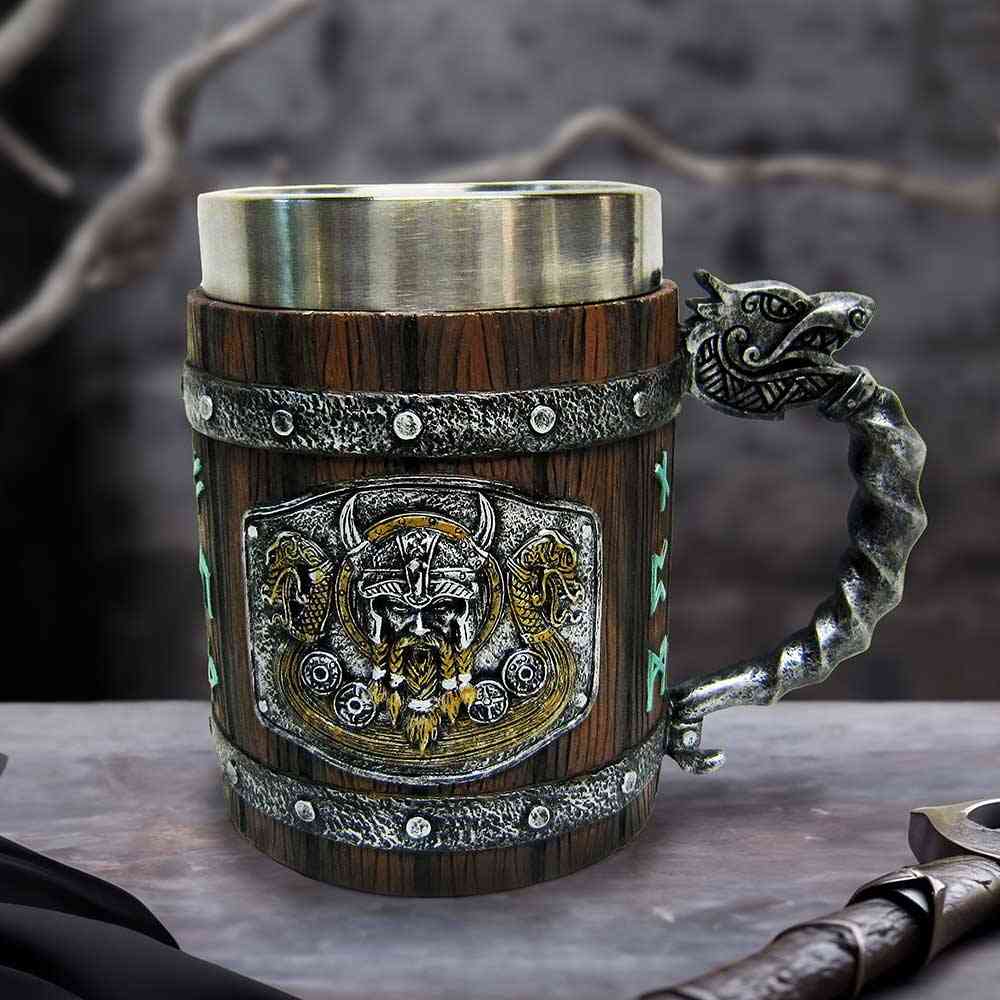 Nemesis Now - Norseman 16cm Krug - Mehrfarben